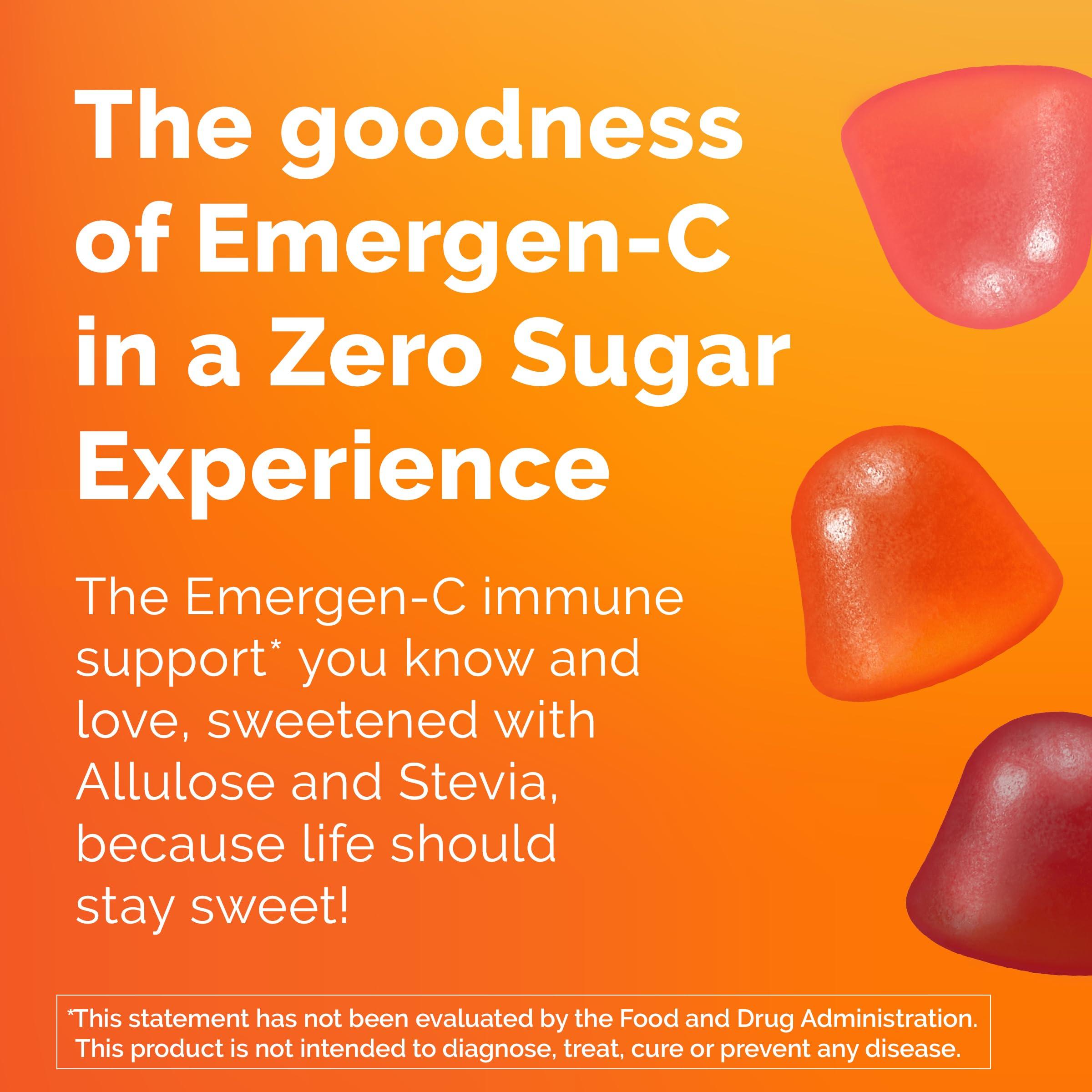 Emergen-C Emergen-C Zero Sugar Immune Support Adult Gummies 36 Count