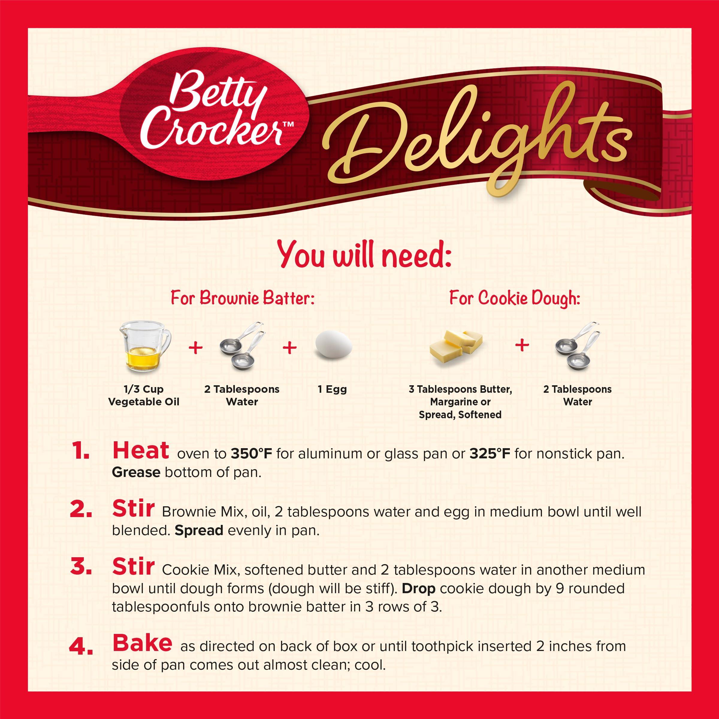 Betty Crocker Betty Crocker Delights Cookie Brownie Bar Mix, 17.4 oz.