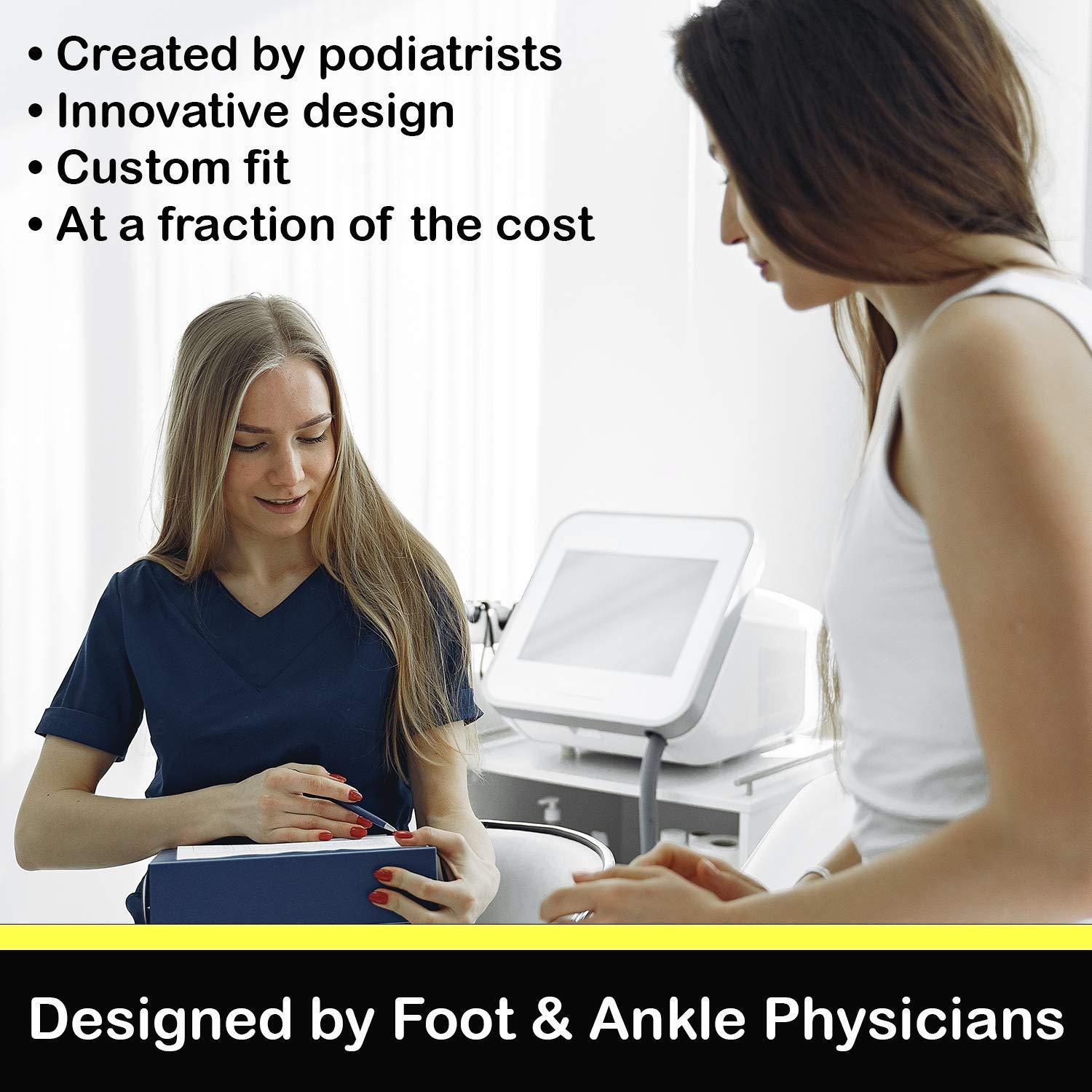 The Foot Chair FootChair Orthotics with Pads for Adjustable Arch Height. Relieve Plantar Fasciitis and Other Foot Pain (Women's 5-6.5 / Men's 3-4.5)