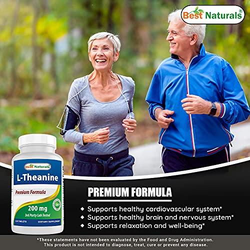 Best Naturals Best Naturals GABA Supplement 750mg & L-Theanine 200mg