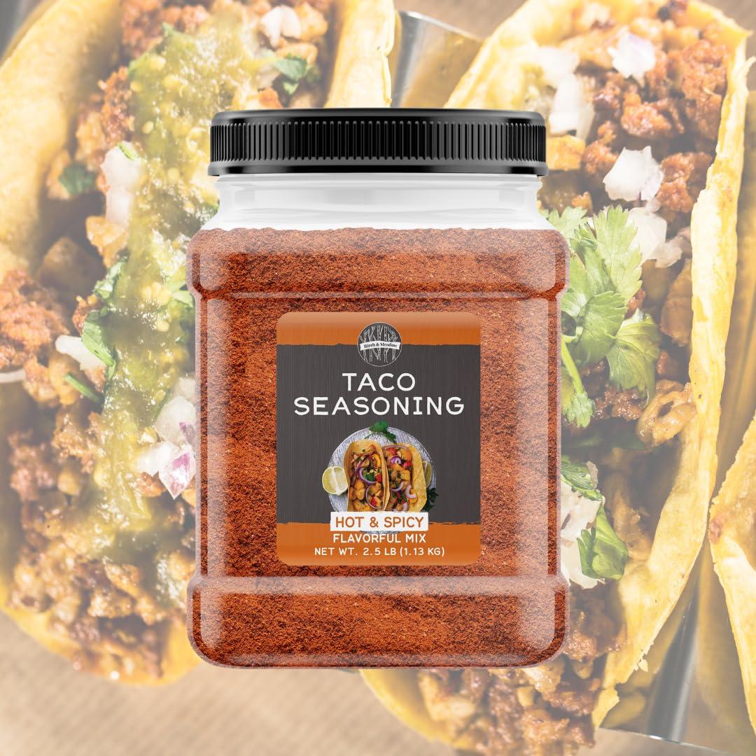 BIRCH & MEADOW Birch & Meadow Hot & Spicy Taco Seasoning, 2.5 lb, Spicy Seasoning Blend, Hot & Flavorful