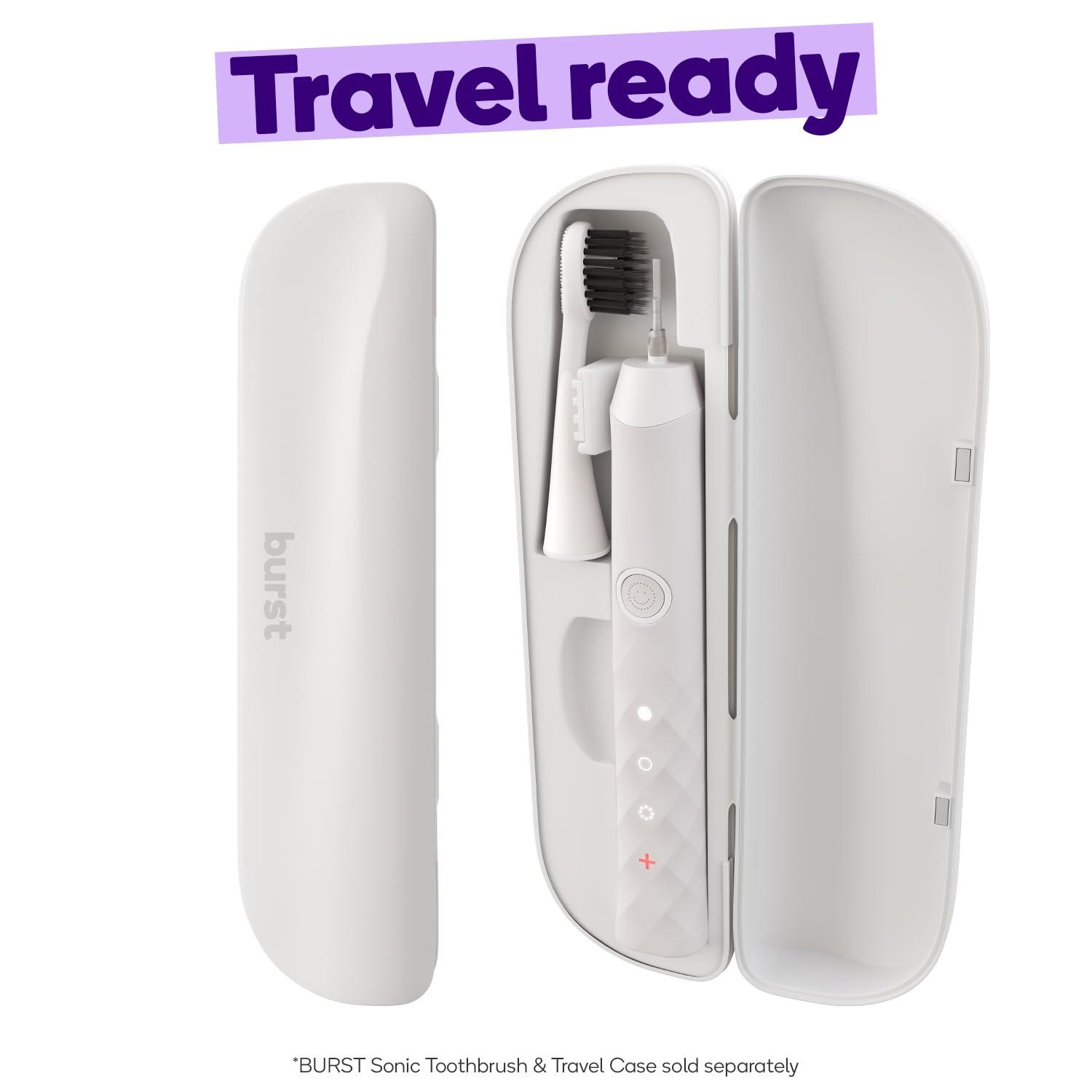 Burst BURST Original Sonic Toothbrush Travel Case, White (case only)