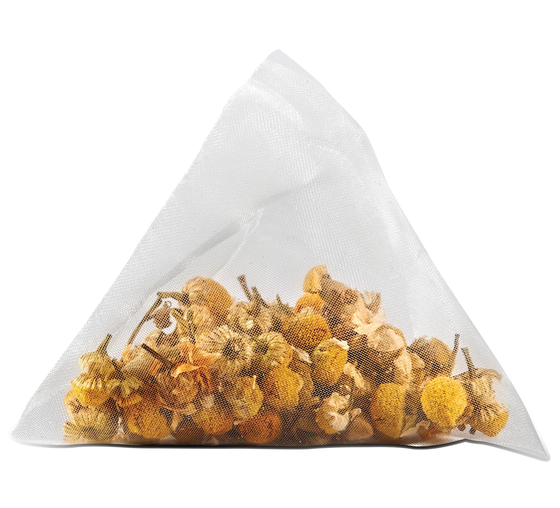 Two Leaves and a Bud Two Leaves and a Bud Organic Chamomile Herbal Tea Bags, Naturally Caffeine Free, Whole Leaf Chamomile Tea in Compostable Sachets, 15 Count (Pack of 1)