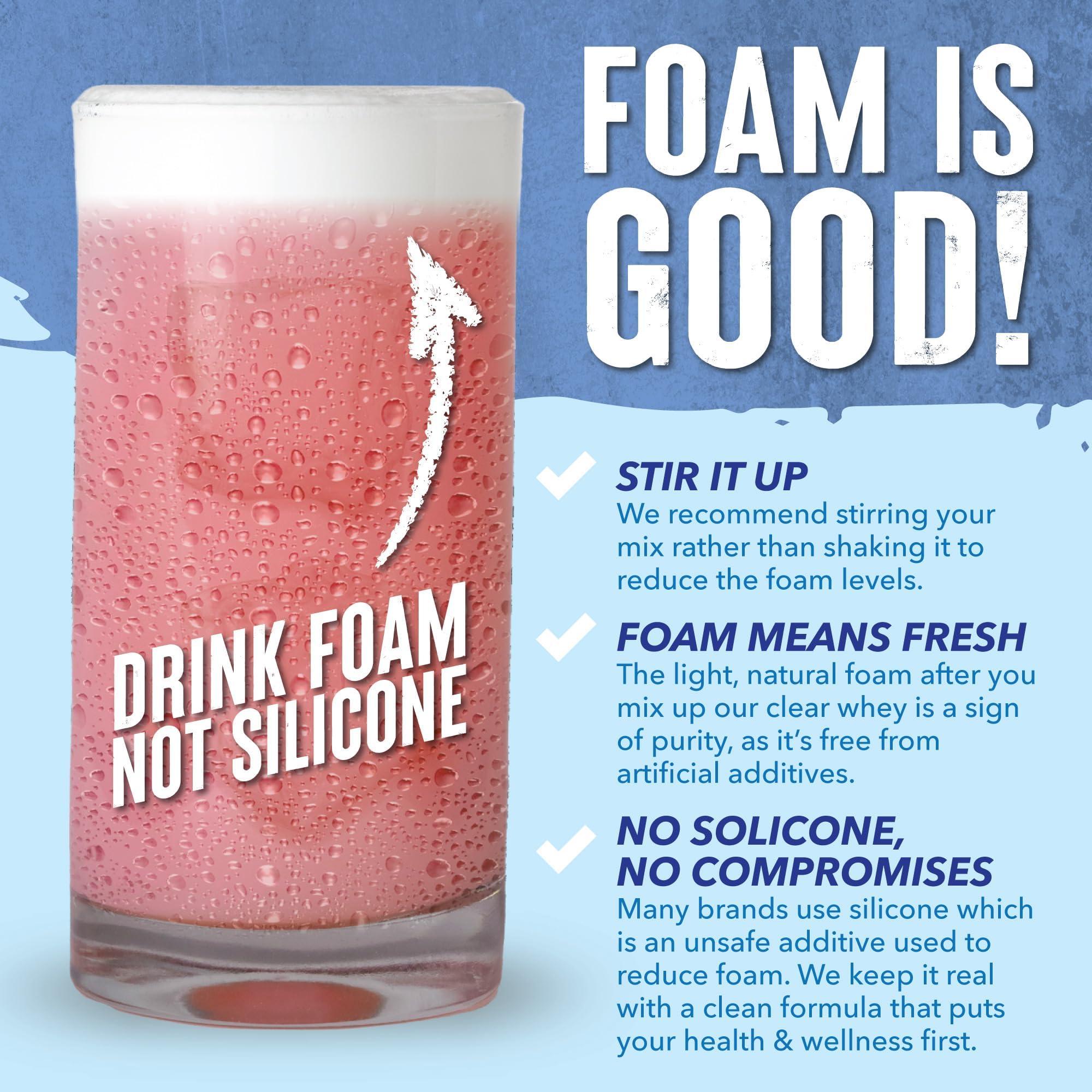 WILD SOCIETY WILD SOCIETY - Premium Clear Whey Protein + Electrolytes - Refreshing Whey Protein Isolate Powder - 20g Protein, 0 Added Sugar, GMO-Free, Natural Flavors & Colors - Strawberry Coconut, 16 oz