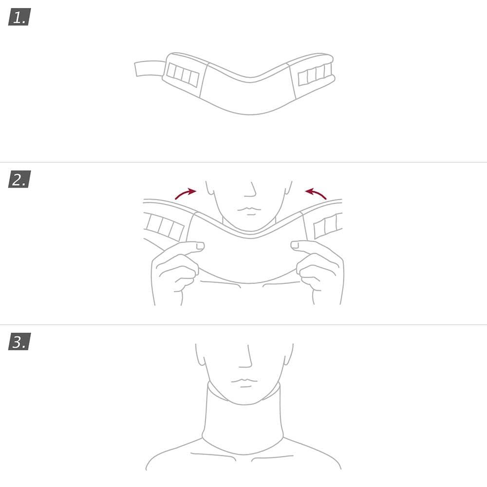 Actimove Actimove Kids Cervical Collar for Girls & Boys | Soft Foam Pediatric Neck Brace for Sleeping - Relieves Neck Pain & Spine Pressure, Neck Collar Brace Support After Whiplash or Injury | White, Infant