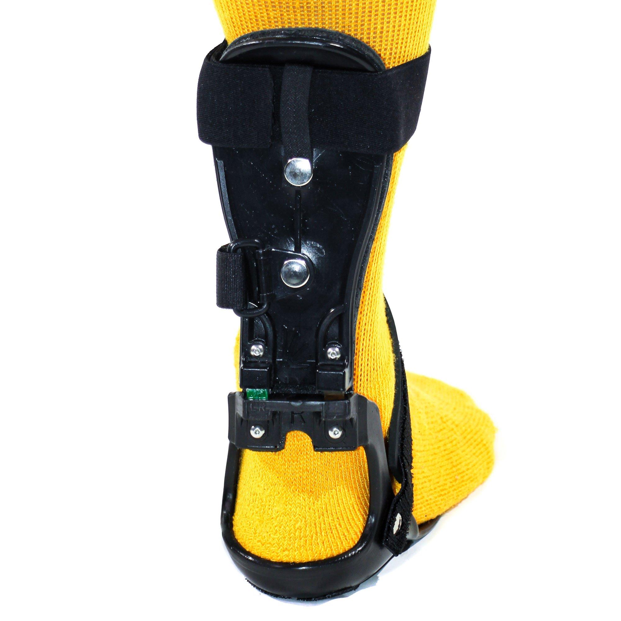 Step-Smart Step-Smart Brace for Drop Foot/AFO (Left Foot, Large/XLarge) w/Hip Square for alternate foot alignment, Adjustable Foot Drop Brace for Walking or Running with Shoes, Made in the U.S.A.