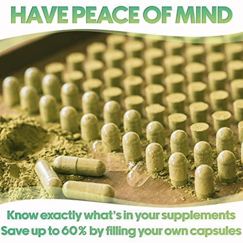 XPRS Nutra XPRS Nutra Size 0 Empty Capsules - 500 Count Empty Gelatin Capsules - Empty Pill Capsules - DIY Capsule Filling - Pure Bovine Pill Capsules Empty Gel Caps (Gold)