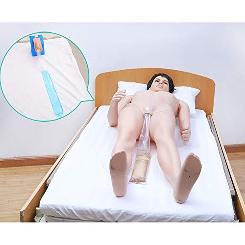 MBROS 50pcs Disposable Urine Drainage Bags, Male Incontinence Aid, Portable Urine Collector Bag for Bedridden Elderly and Disabled Men