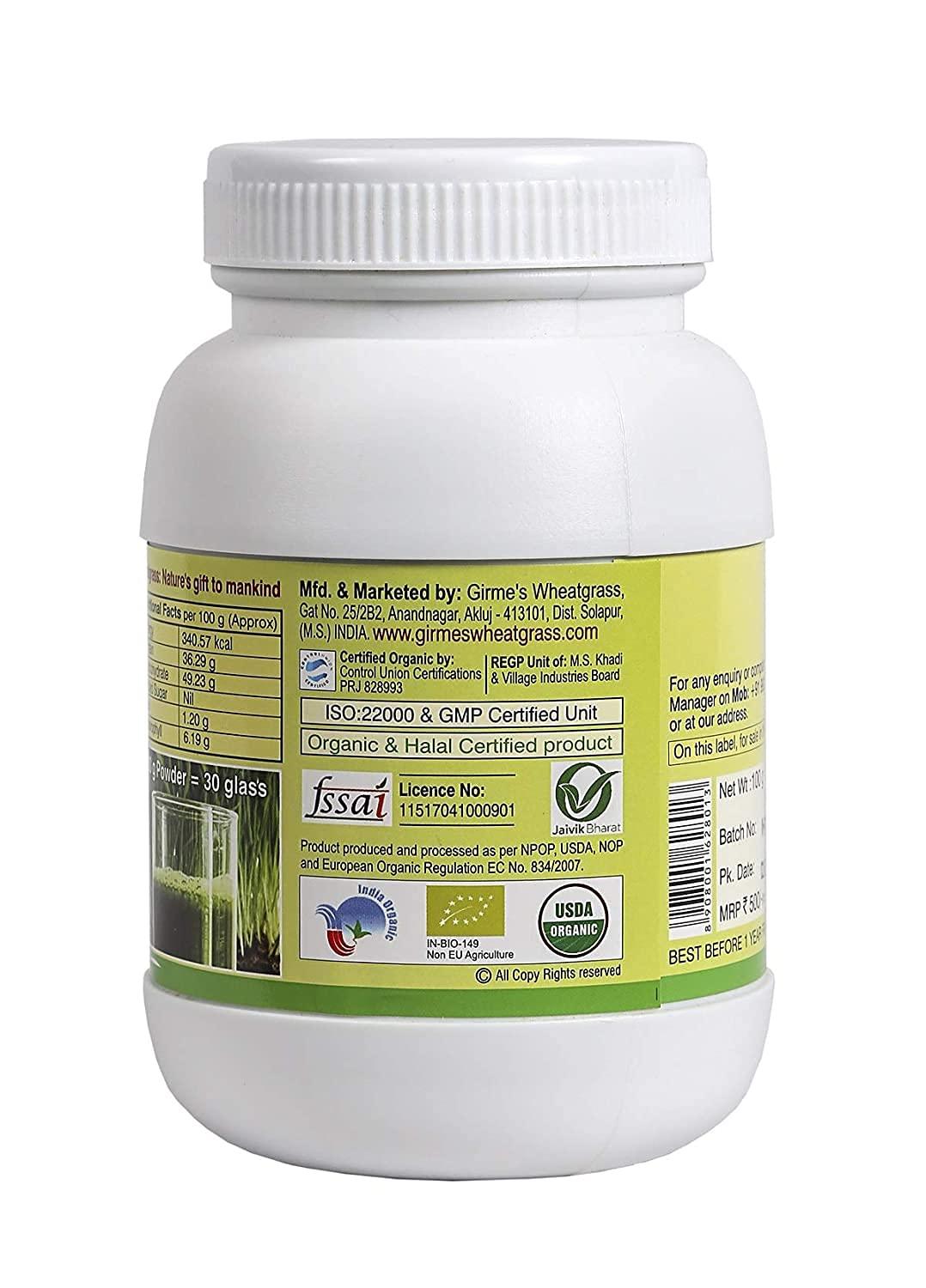 Astha Astha Girme's Wheatgrass Powder - 100g Single Bottle