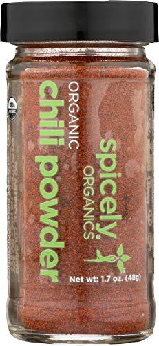 Spicely Organics Spicely Organic Chili Powder 1.70 Ounce Jar Certified Gluten Free