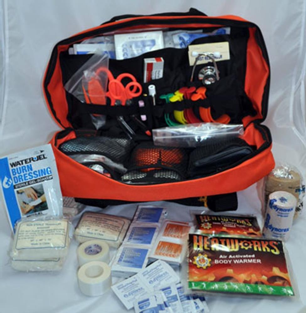 SafetyStore EMT Trauma Kit in Orange Organized Bag - Great Gift!