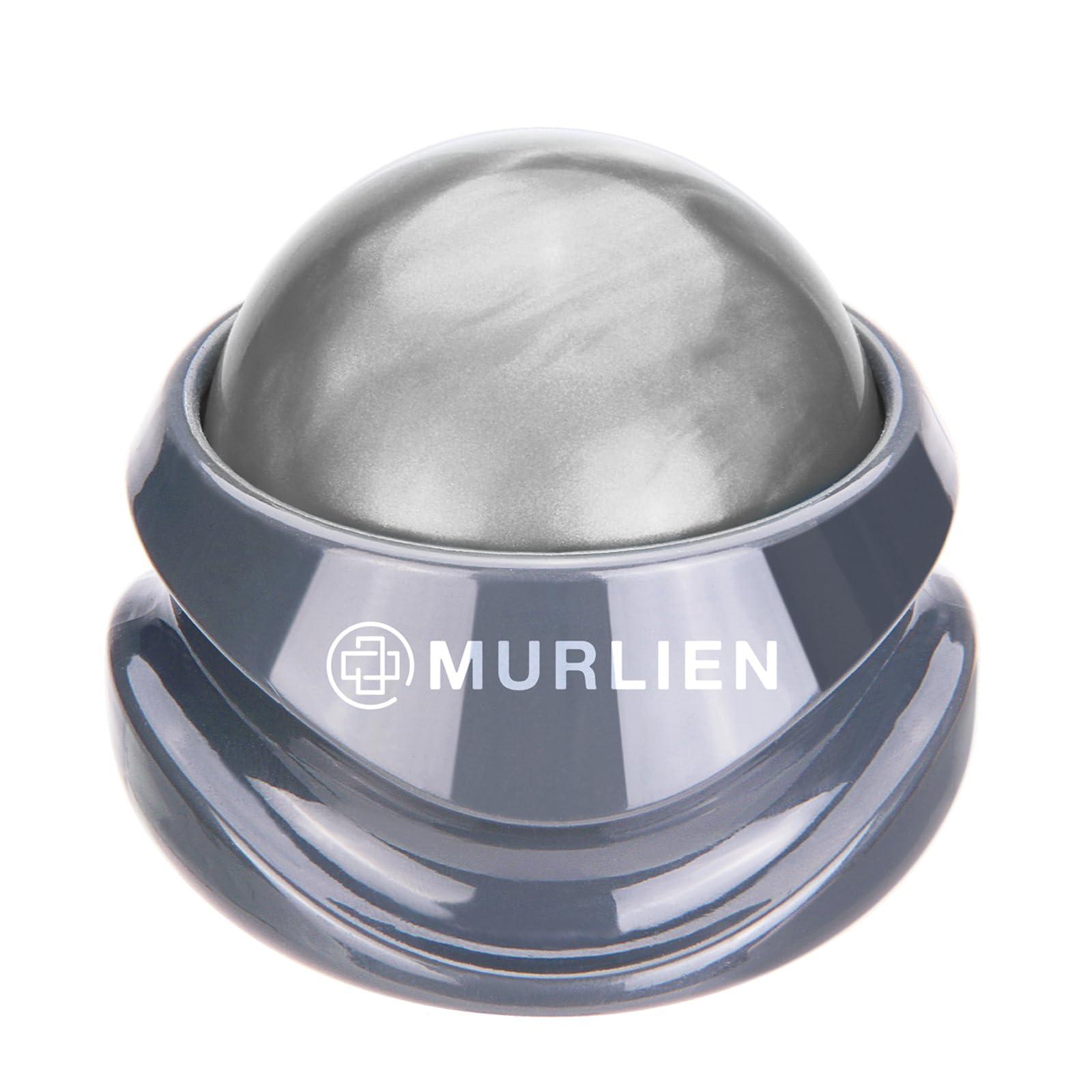 MURLIEN MURLIEN Massage Roller Ball, Tight and Sore Muscles Relief, Manual Massager, Alleviating Shoulder, Arms, Back, Legs, Calves or Muscle Tension - Gray