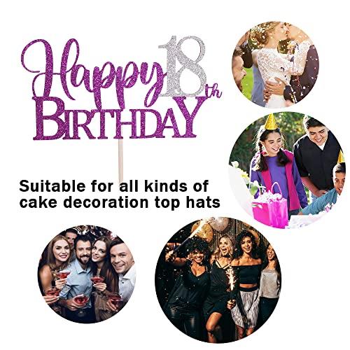 Purple Glitter Happy 18th Birthday Cake Sunny ZX - NineLife - Germany