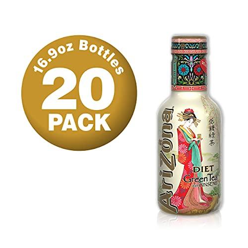 Arizona AriZona Low Calorie Diet Green Tea, 16.9 Fl Oz (Pack of 20)