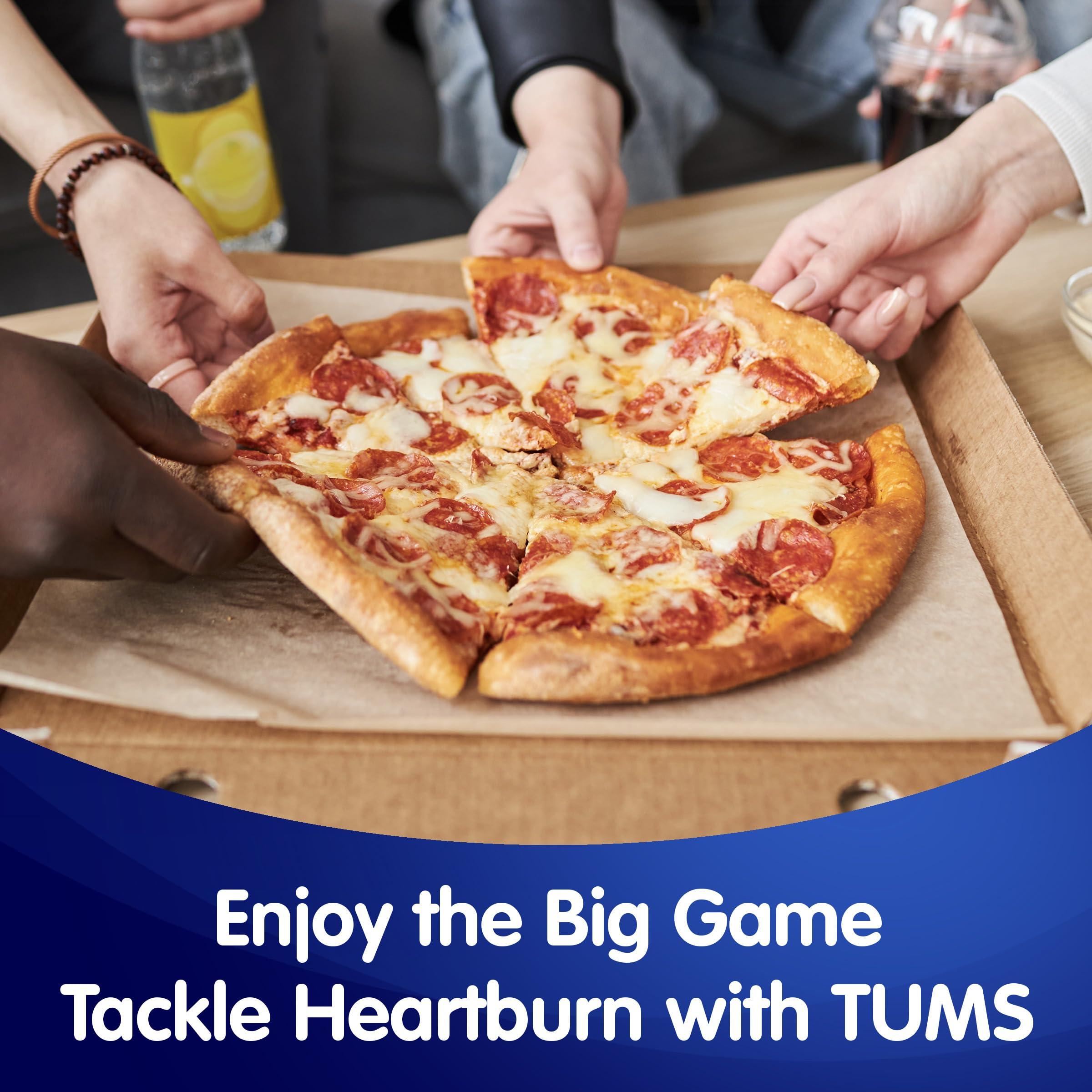 TUMS TUMS Gummy Bites Dietary Supplement for Occasional Heartburn Relief, Upset Stomach and Acid Indigestion, Great for a Summer BBQ - Cherry Berry Burst - 108 Count