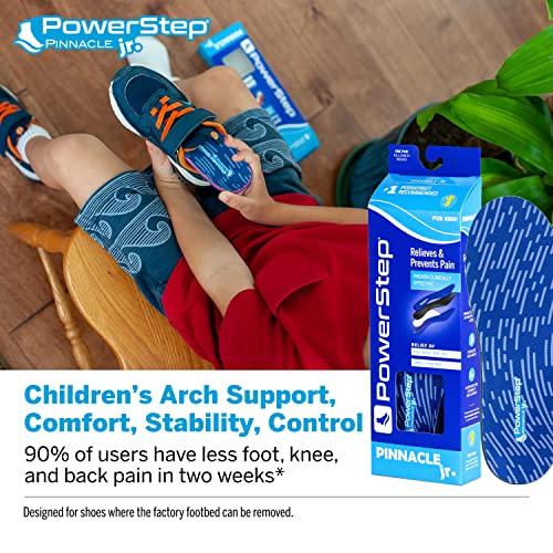 Powerstep PowerStep Insoles,Pinnacle JuniorKids Pain Relief Shoe Insert, Maximum Cushioing Shoe Insert, For Kids Ages 2-13 /Youth 3
