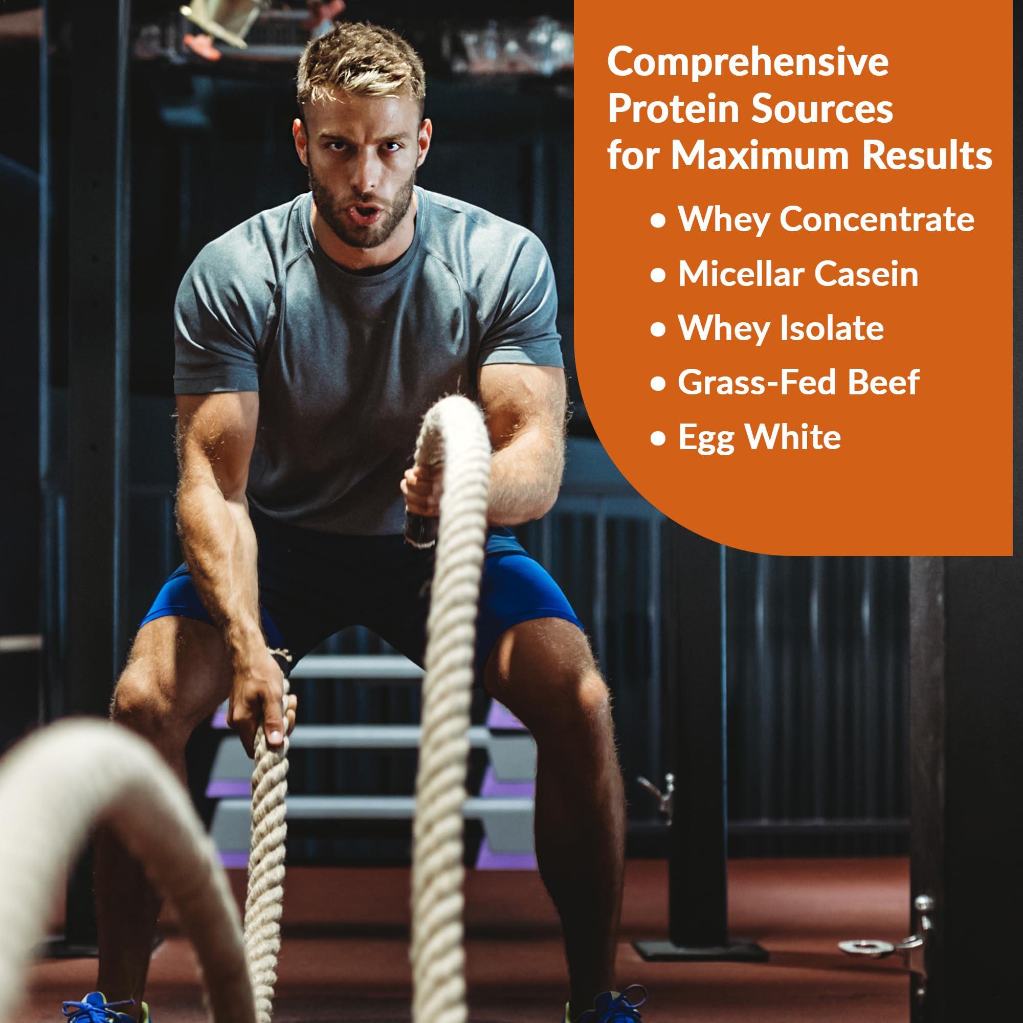 Granite Supplements Granite Protein Powder Whey Isolate & Concentrate, Salted Caramel Flavor, Casein for Muscle Building & Workout Recovery with 23g Protein from 5 Sources (30 Servings)