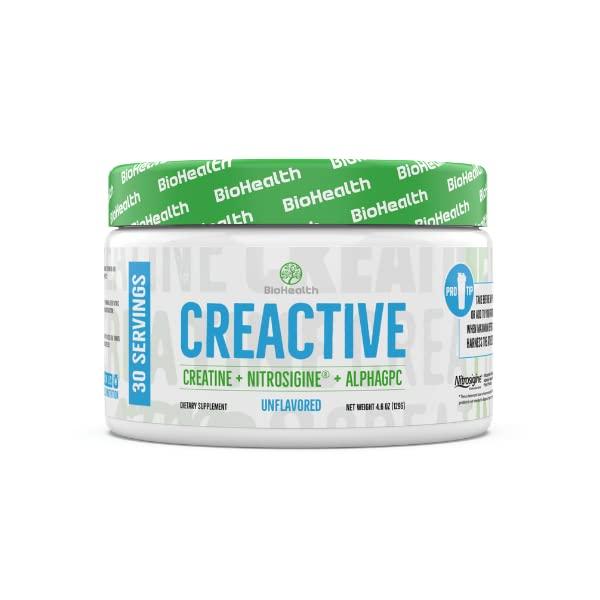 BioHealth Nutrition BioHealth Nutrition CreActive Creatine HCL + Nootropic + Nitric Oxide - Supports Muscle Performance, Cellular Energy Production & Cognitive Function (Strawberry Twist)