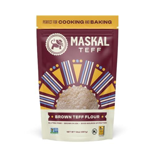 Maskal Teff Maskal Teff Brown Teff Flour, 14 Ounce (6 pack)