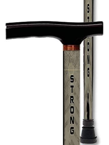 BFunky Mobility Walking Cane T Handle Derby Aluminum Adjustable US Army Strong Military Men or Women