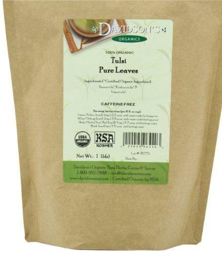 Davidson's Tea Davidson's Organics, Tulsi Pure Leaves, Loose Leaf Tea, 16-Ounce Bag