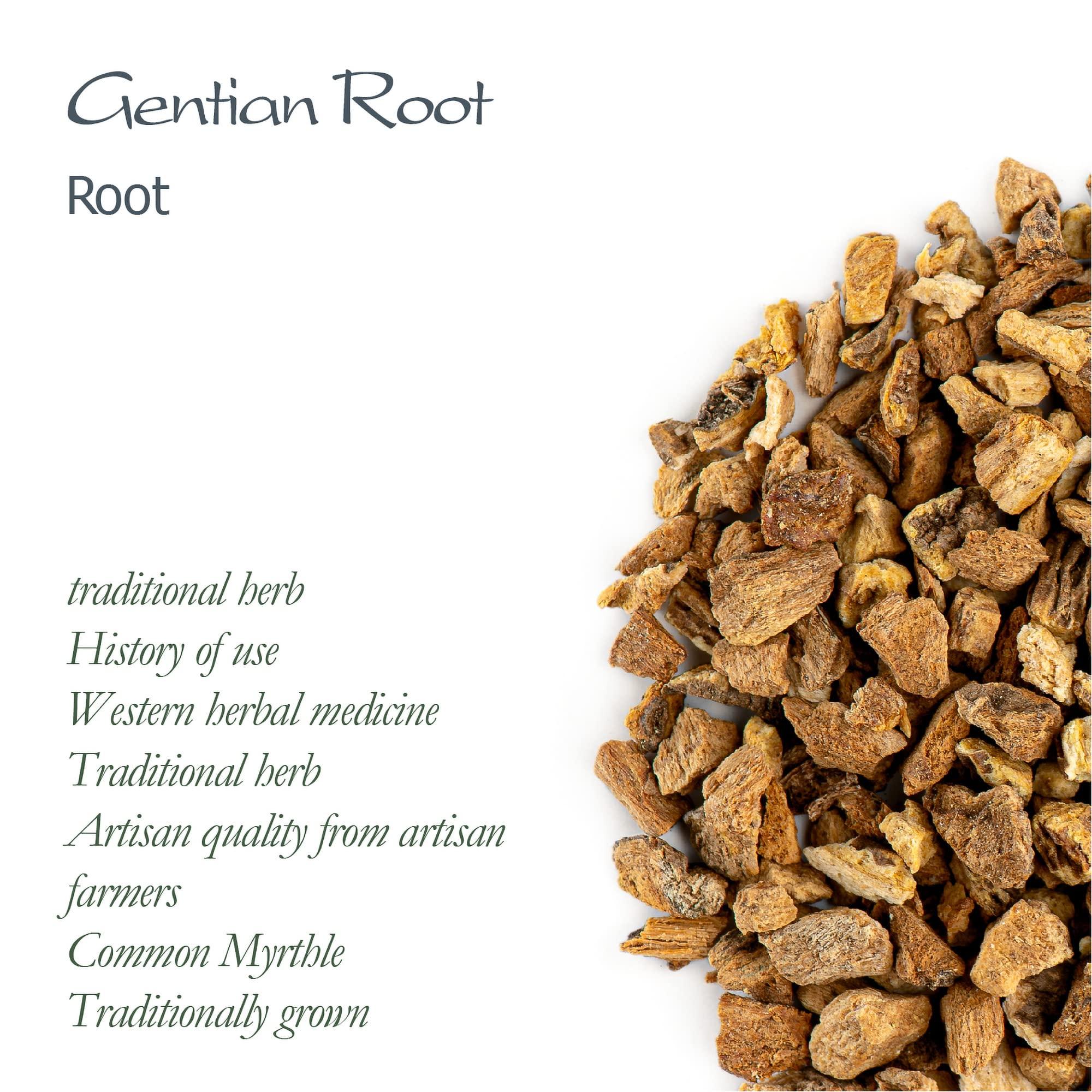 Valley of Tea Gentian Dried Root Organic Quality - Genetian Roots - Long Dan Cao - Dried Gentian Root Tea Gentian Tea Gentian Root Herb Organic Gentian 100g