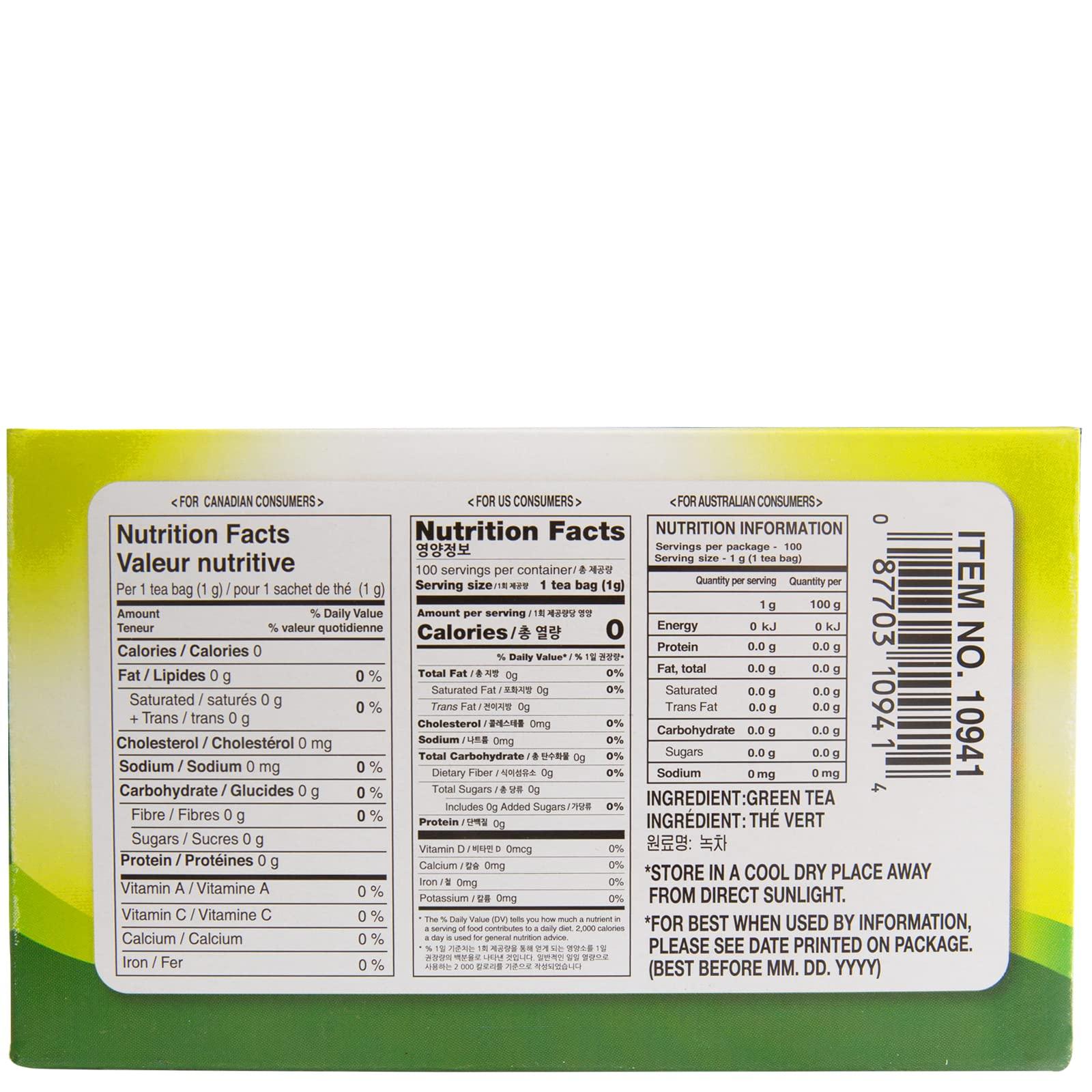 Surasang Surasang Green Tea, Simple and Classic Green Tea, 100 teabags