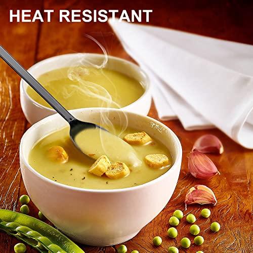 Hokeding 6\" Spoons Plastic Disposable,White Plastic Spoons Individually Wrapped 100 pack for Party Supplies,Reusable Plastic Spoons for Outdoors, Home, Office Use(White)