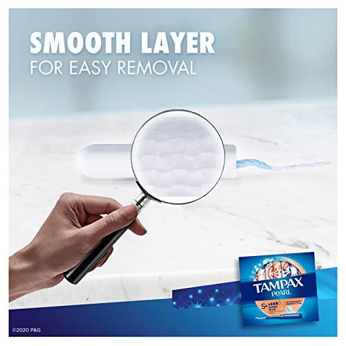 Tampax Tampax Pearl Plastic Tampons, Super Plus Absorbency, Unscented, 36 Count - Pack of 2 (72 Total Count)