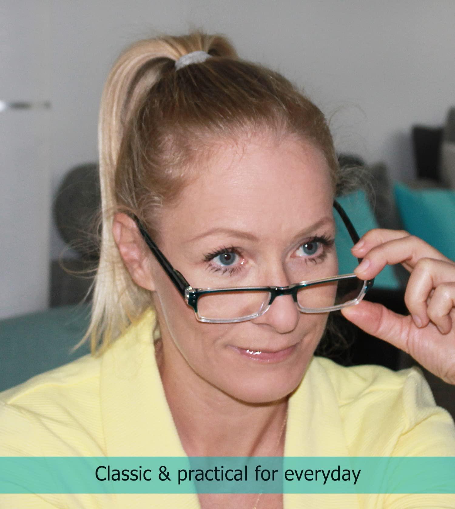 LUR LUR 3 Packs Half-rim Metal Reading Glasses + 4 Packs Classic Reading Glasses(Total 7 Pairs Readers +0.75)