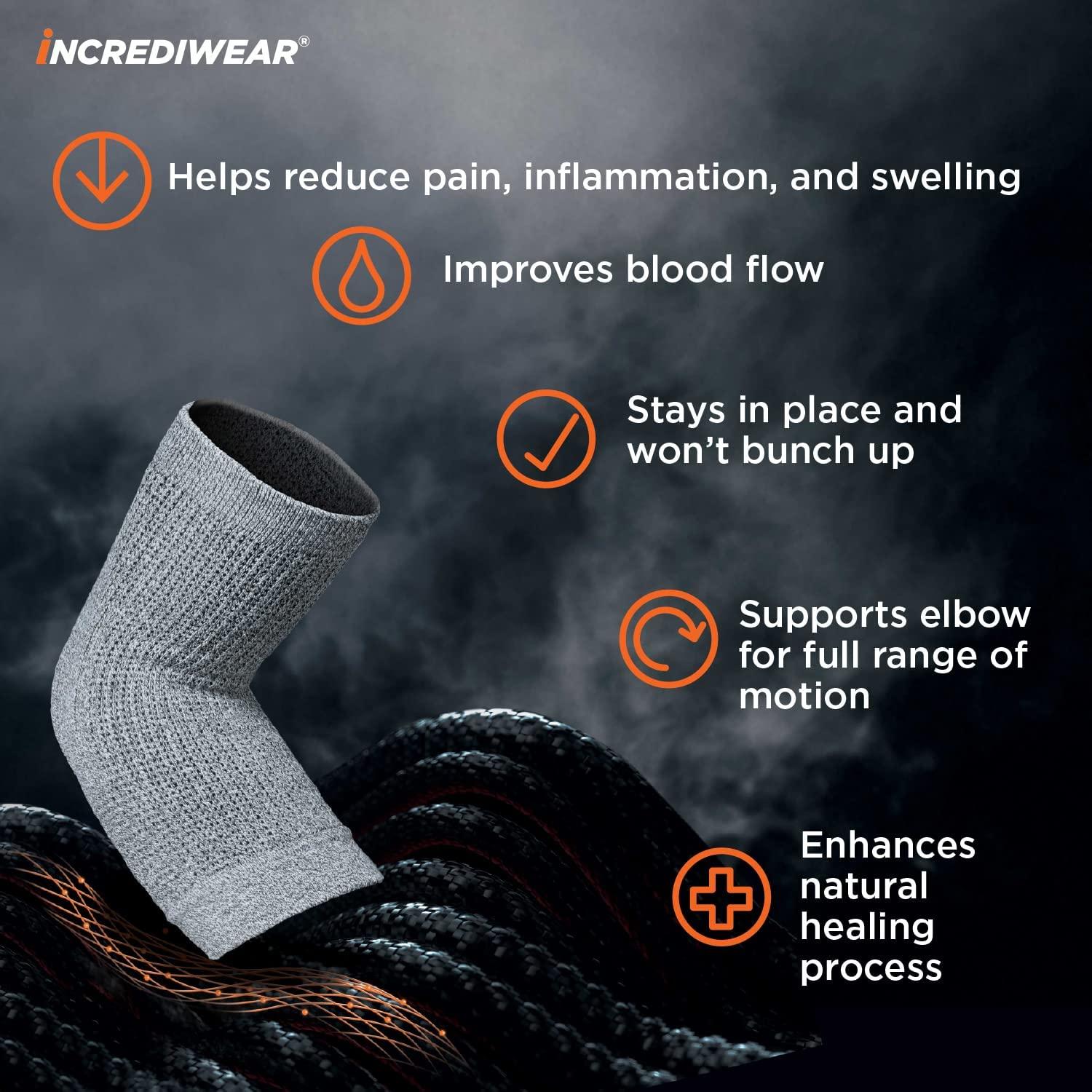 Incrediwear Incrediwear Elbow Sleeve Elbow Brace for Elbow Support, Joint Pain Relief, Inflammation Relief, and Circulation, Tendonitis, Golf and Tennis Elbow Brace for Women and Men (Royal, Small/Medium)
