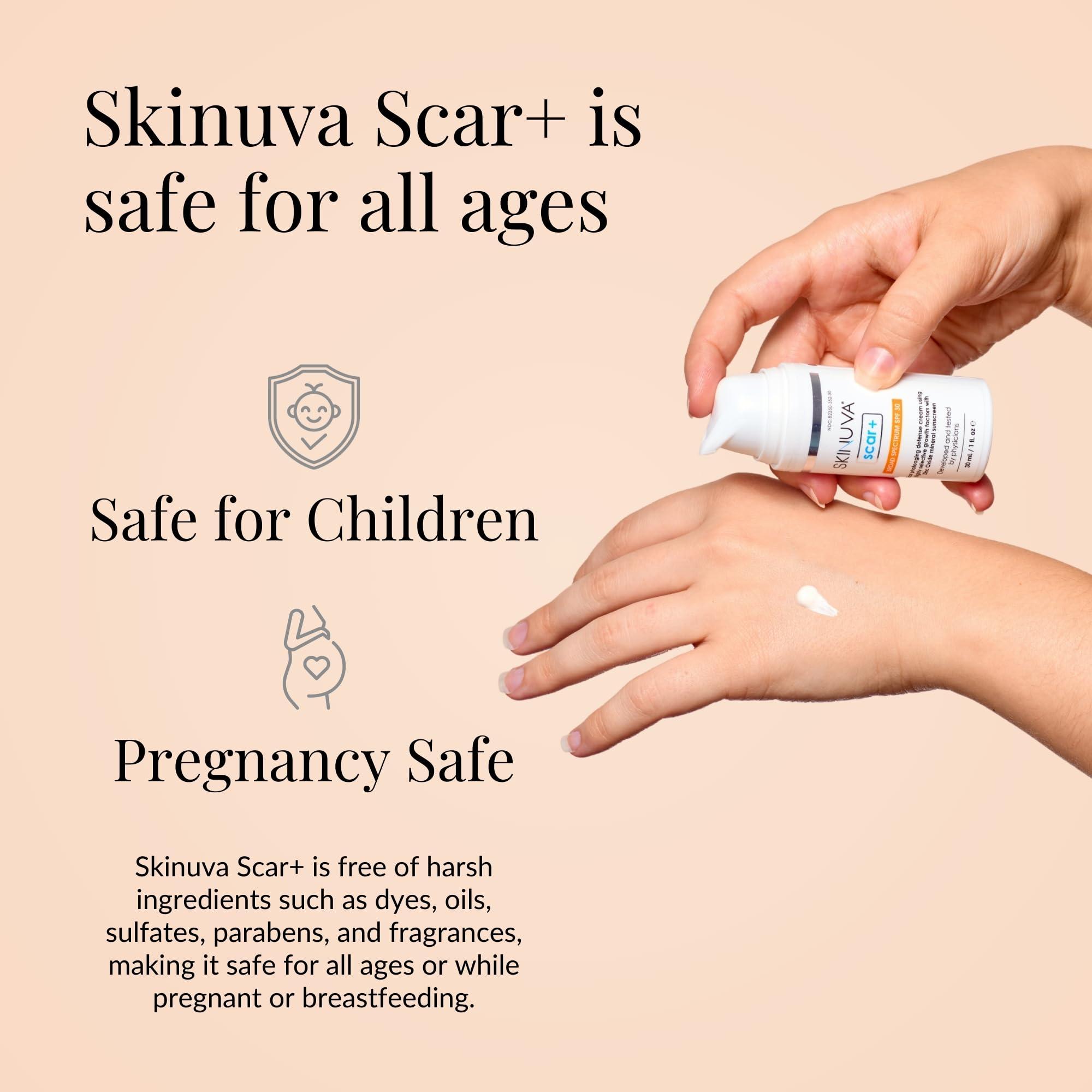 Skinuva Skinuva Next Generation Scar+ Cream - Advanced Scar+ SPF 30 Silicone Cream Matrix Formulated with Growth Factors (0.5 oz)
