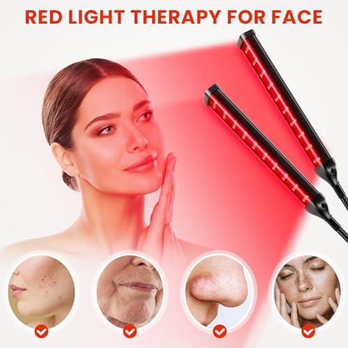 Viconor Viconor Red Light Therapy Lamp,4 Head Infrared Light Therapy for Body Device with Adjustable Stand-660nm Red Light850nm Near Infrared Light Therapy Device for Face,Body,Pain,Skin at Home