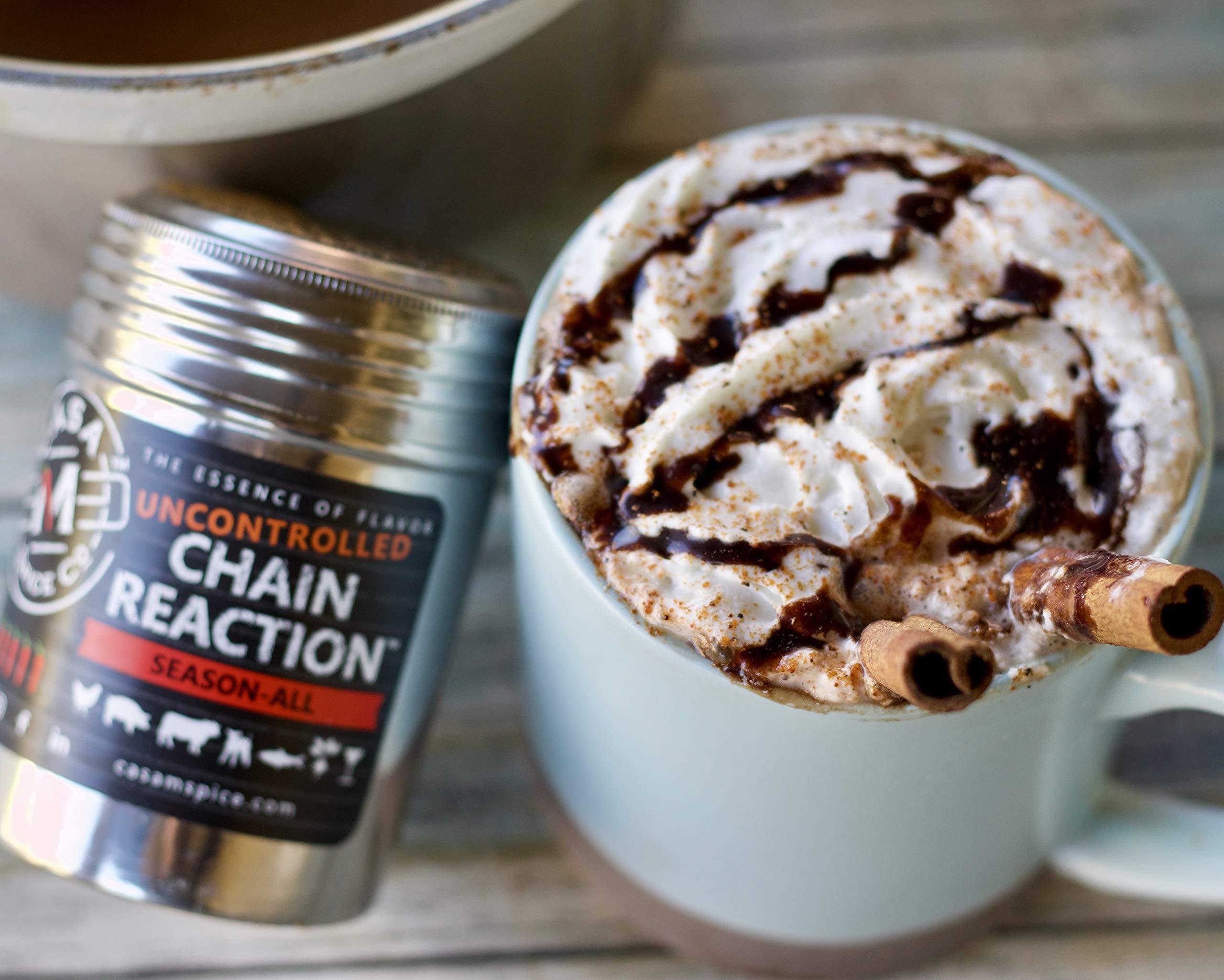 Casa M Spice Co Casa M Spice Co Chain Reaction Season-All Low Sodium  No MSG  Gluten Free  Keto Friendly BBQ Spices and Seasonings (Original, Plastic Shaker (with 1-cup seasoning))