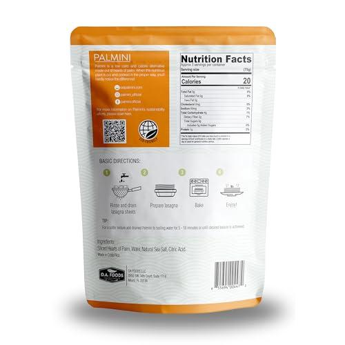 Palmini Palmini Lasagna Noodles | Low-Carb Pasta, Low-Calorie Hearts of Palm Pasta | Keto Pasta, Gluten Free, Vegan, Non-GMO, Plant Based Pasta, Healthy Noodles | Seen on Shark Tank |(12 Ounce - Pack of 6)