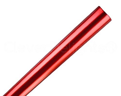 CleverDelights CleverDelights 4 Rolls Metallic Red Wrapping Paper - 30" x 300" JUMBO Rolls - 250 Sq Ft Total - Gift Wrap