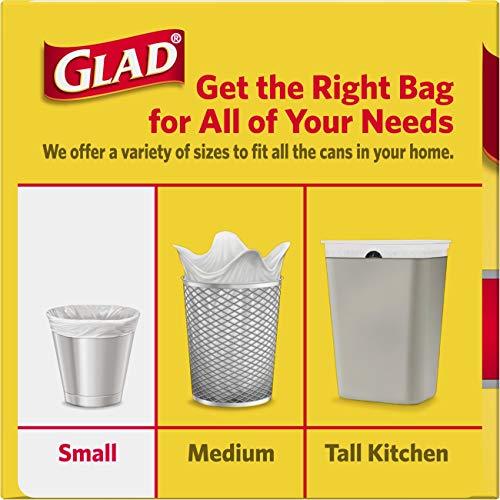 Glad Glad Small Trash Bags - 4 Gallon - 30 Count (Pack of 6)