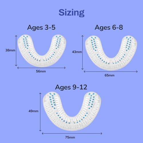 autobrush autobrush Kids U Shaped Electric Toothbrush, ADA Accepted, Sonic Pro with Unique 360 Nylon Bristles 3 Cleaning Modes,Whitening LED-Lights,Plays Music (Double-Sided),Ages 9-12, Lion