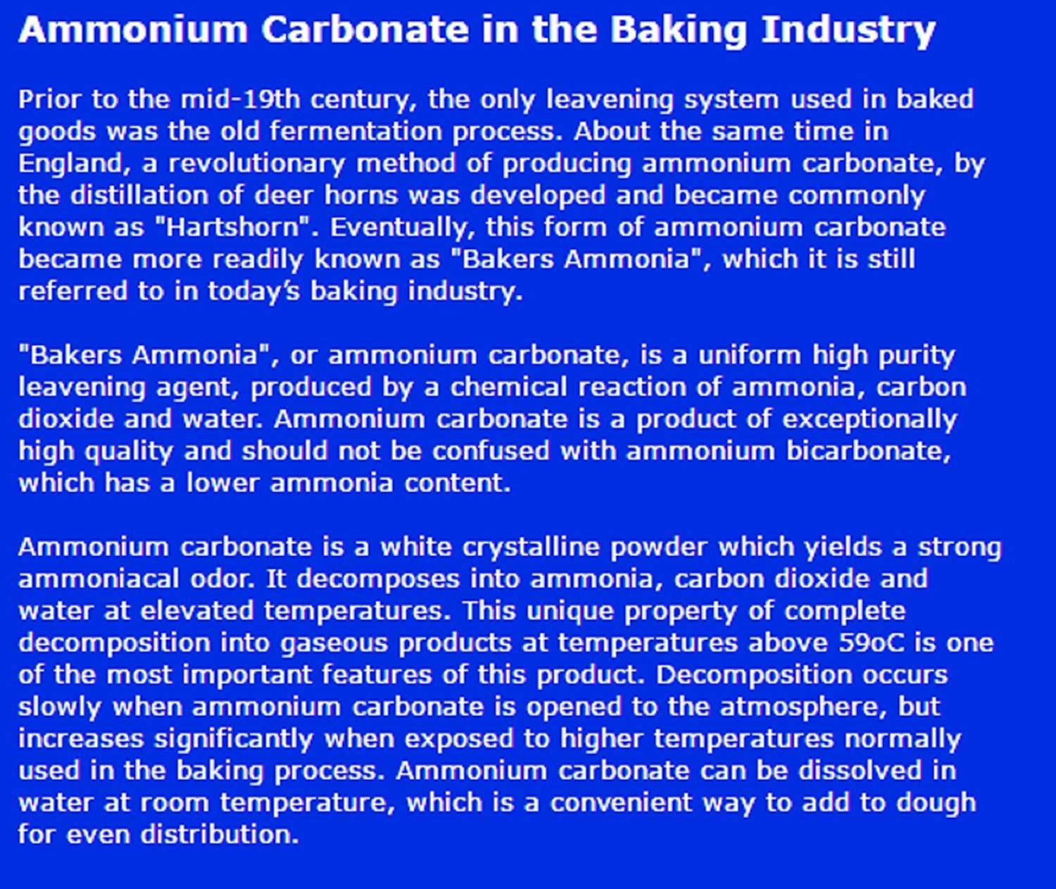 Oasis Supply Oasis Supply Baker\'s Ammonia, Ammonium Carbonate, Ammonium Bicarbonate, Traditional Leavening Agent, Food Grade, 4oz