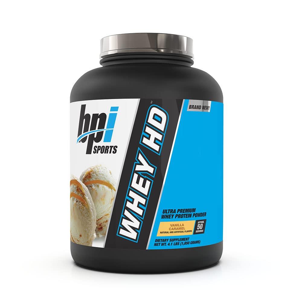 BPI Sports BPI Sports Whey HD Ultra Premium Protein Powder, Vanilla Caramel, 4.1 Pound