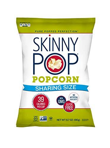SkinnyPop SkinnyPop Original Popcorn, Gluten Free, Vegan Popcorn, Non-GMO, Healthy Popcorn Snacks, Skinny Pop 6.7oz Party Sized Bags (6 Count)