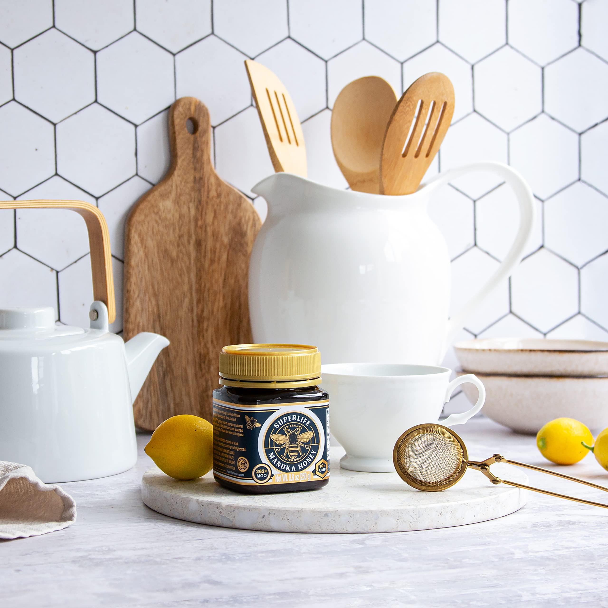 SuperLife SuperLife - Manuka Honey MGO 263+ (UMF 10+) 250g, Raw Honey, Pure & Unpasteurised Monofloral New Zealand Honey