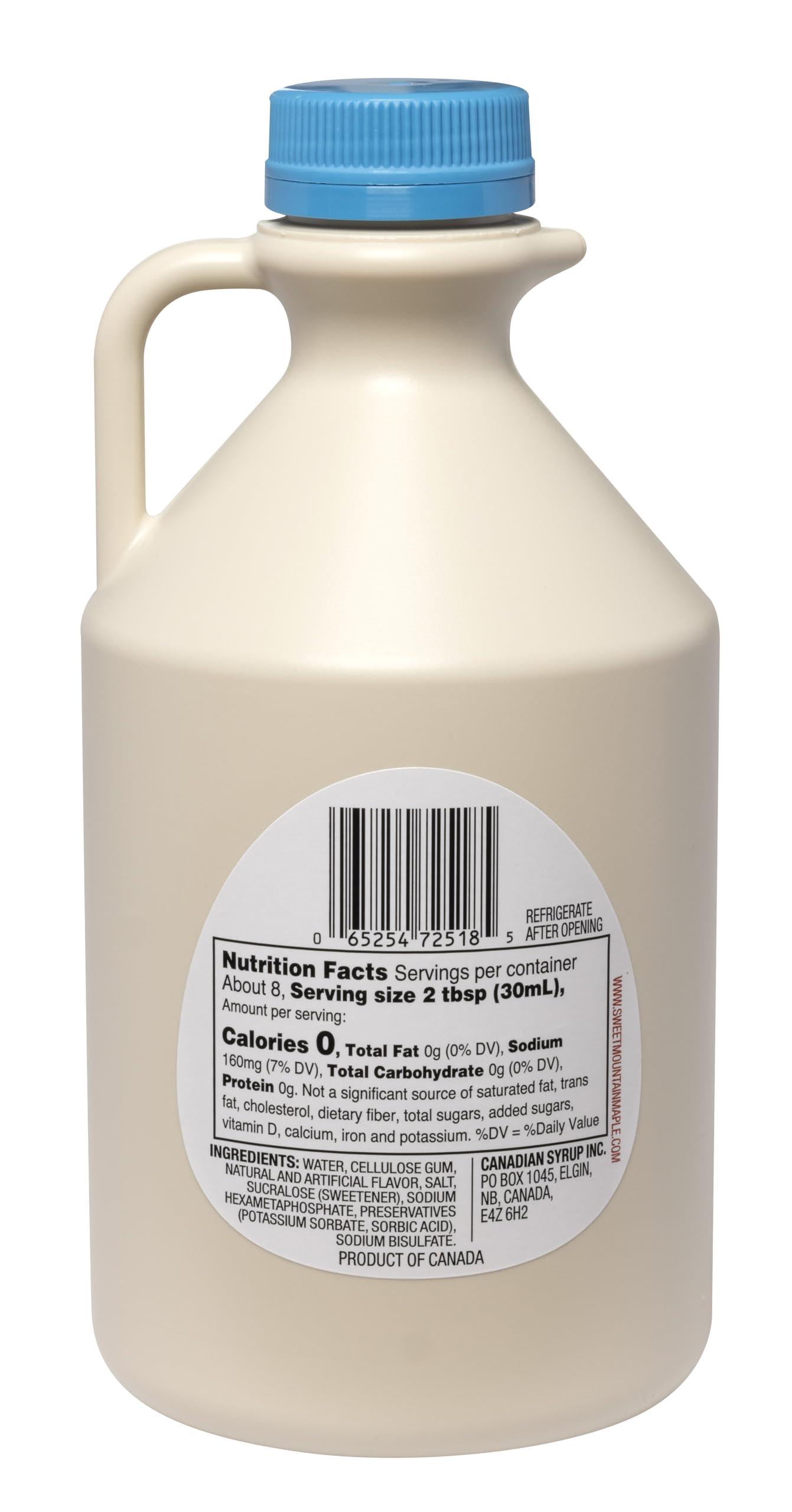 Sweet Mountain Sweet Mountain - Sugar Free Maple Taste Syrup (34 FL OZ) | Keto Friendly, 0g Carbs, 0 Calories, Diabetic Friendly