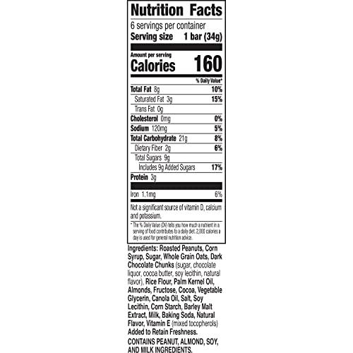 Nature Valley Nature Valley Sweet and Salty Nut Bars, Dark Chocolate Peanut Almond, 6 Bars, 7.2 OZ