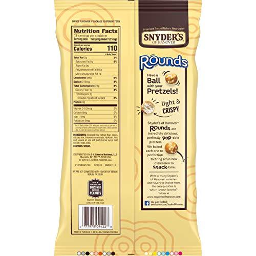 Snyder's of Hanover Snyder's of Hanover Pretzels, Rounds, Sea Salt, 12 Ounce
