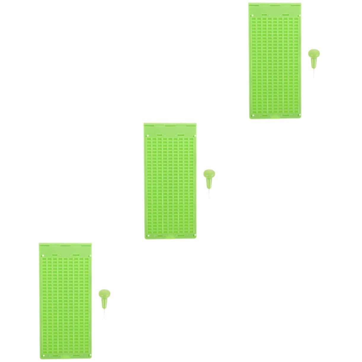 Uonlytech Uonlytech 3 Sets Braille Tablet Braille Plate Braille Fingerboard for Blind Braille Slate and Stylus Kit Braille Writing Slate and Stylus Kit Braille Writing Plate Measuring Spoon Plastic