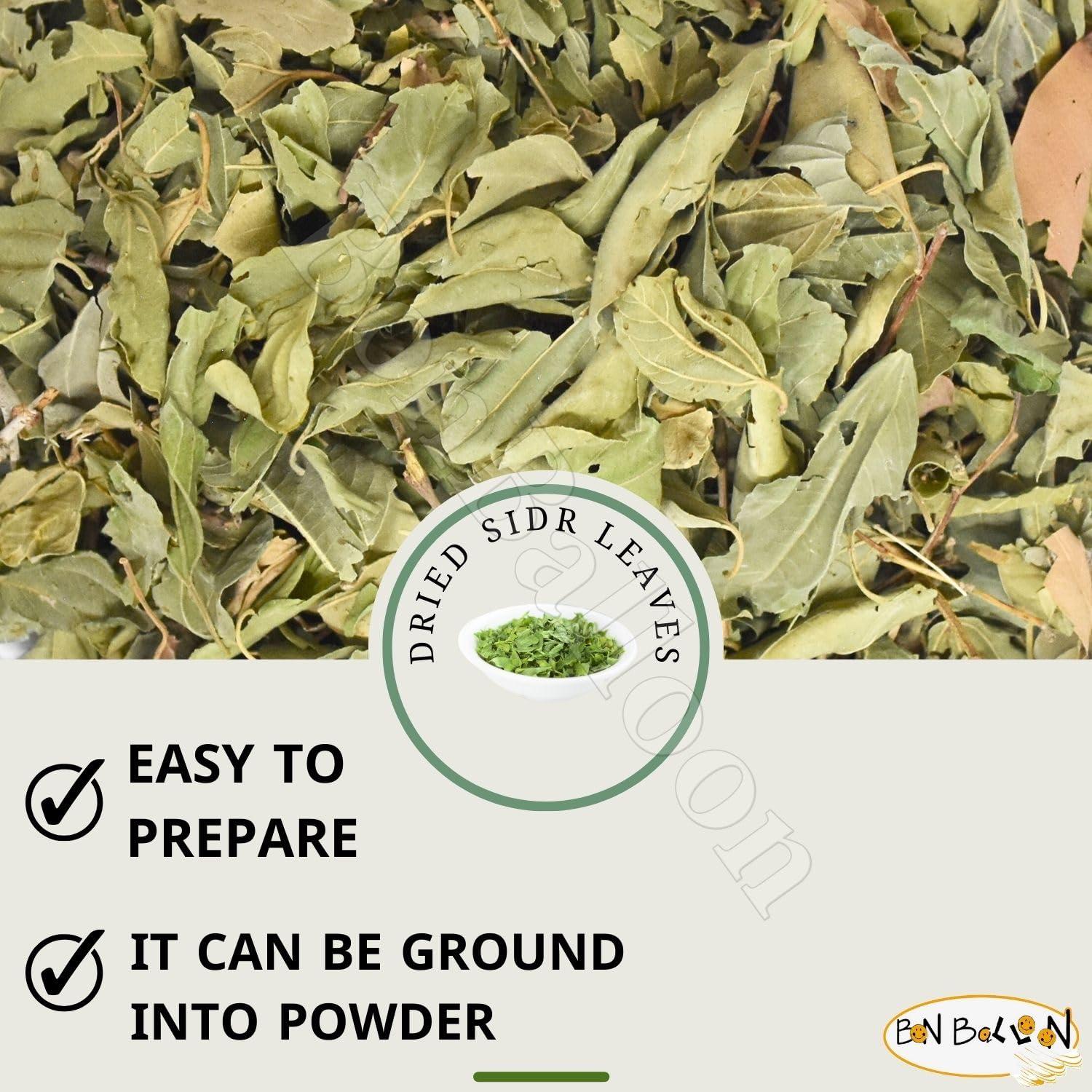 bonballoon Wholesale Seder Sidr Dried Broken Leaves (Lote Tree Jujube Ziziphus Spina Christi Christ Golchin Lotus) Leaf Natural Herbs For Hair And Care Body No Preservatives Non Gmo Kosher Halal (5 oz / 425g)