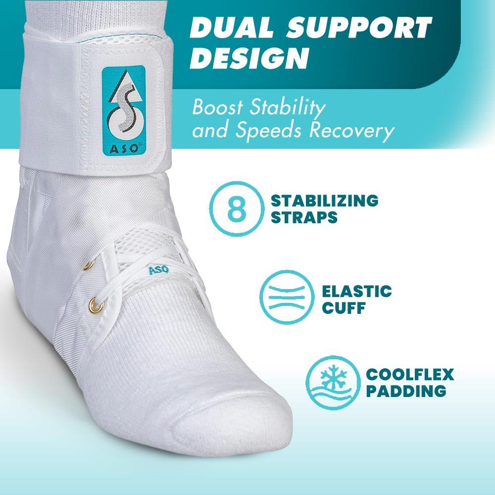 Med Spec Med Spec ASO Ankle Stabilizer, White, X-Small