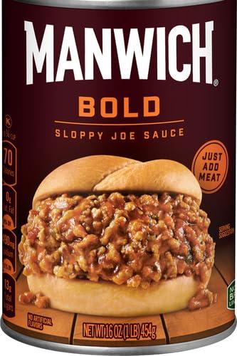 MANWICH Manwich Sloppy Joe Sauce, Bold Flavor, Canned Sauce, 16 Oz(Pack of 12)