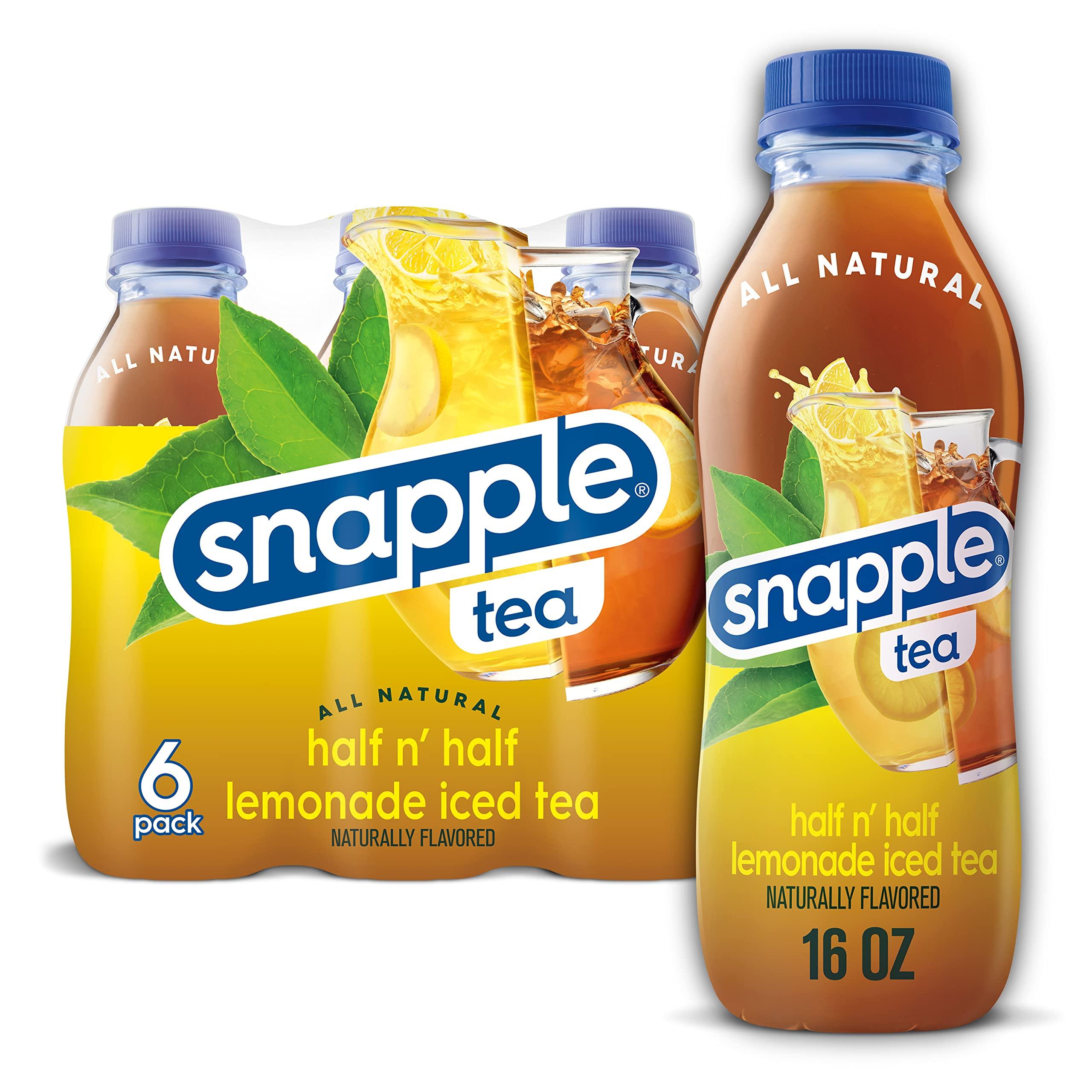 Snapple Snapple Half 'n Half, 16 fl oz recycled plastic bottle, 6 pack